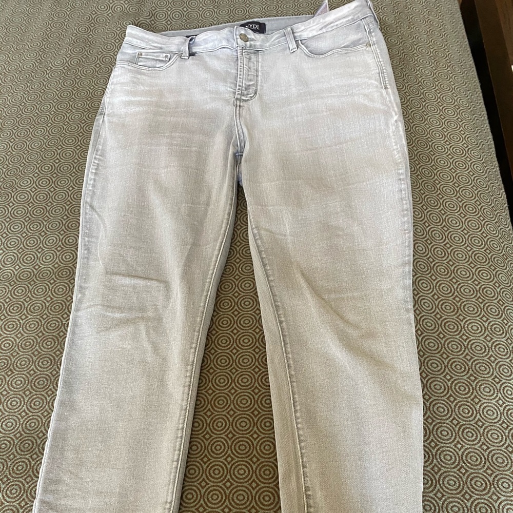 NYDJ Silver Gray Alina Ankle Jean
